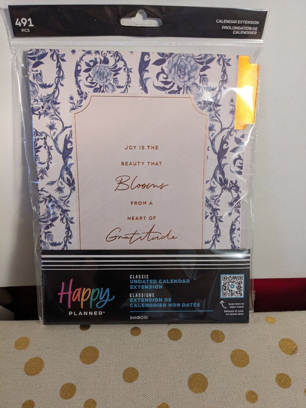 Happy Planner NWT Classic Undated Calendar Extension - Joy